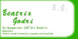 beatrix godri business card
